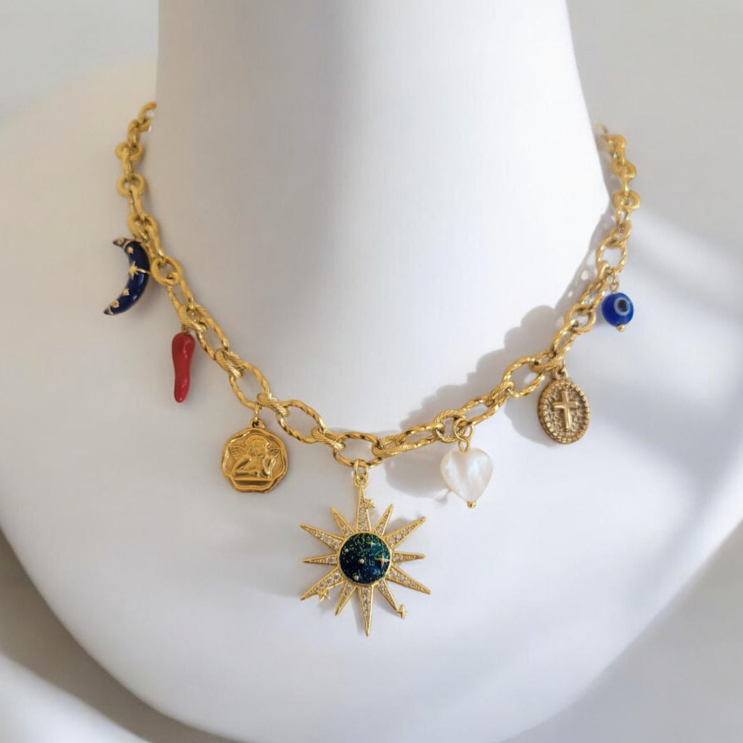 COLLIER CHARMS PLANETE