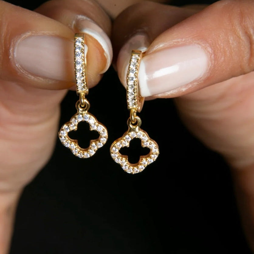 BOUCLES D'OREILLES TRÈFLE