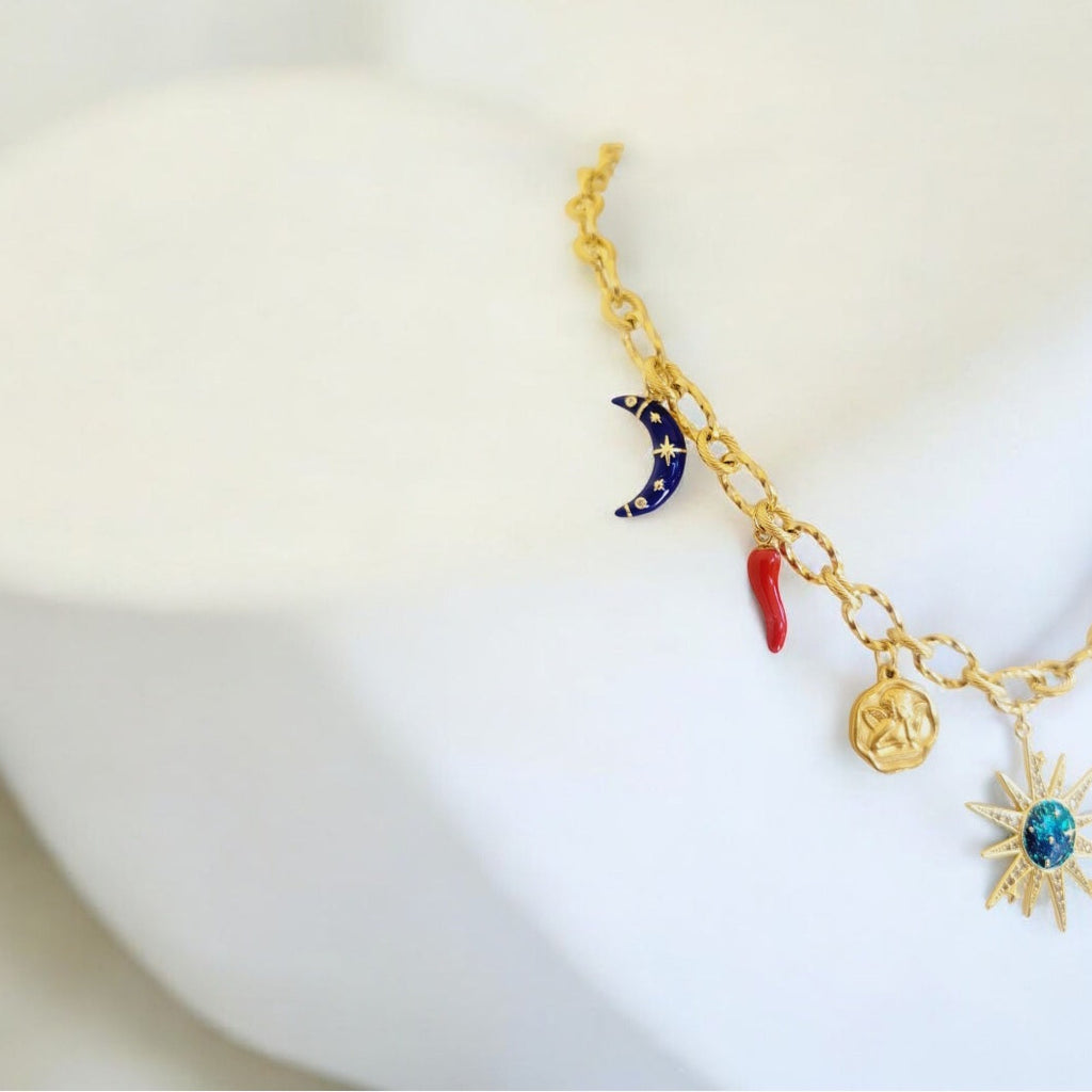 COLLIER CHARMS PLANETE