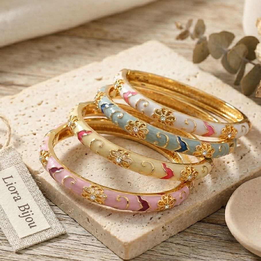 BRACELET JONC FLORA